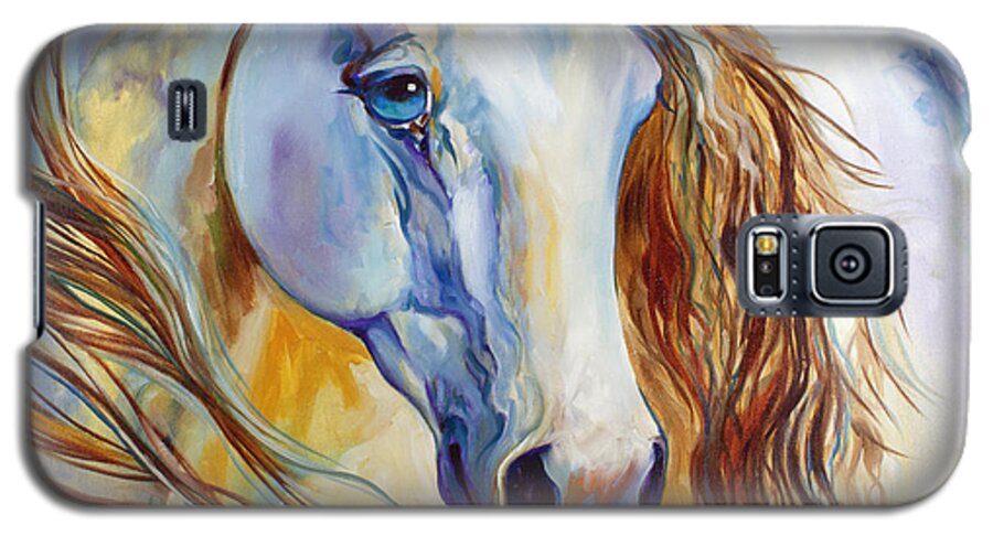 Horse Galaxy S5 Case featuring the painting The Nobel Spirit Equine by Marcia Baldwin