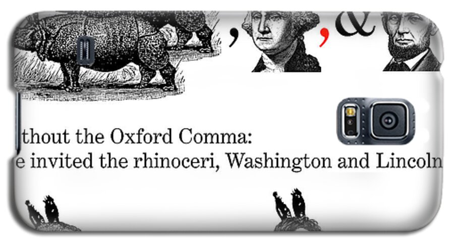Digital Collage Galaxy S5 Case featuring the digital art The Oxford Comma by Eric Edelman