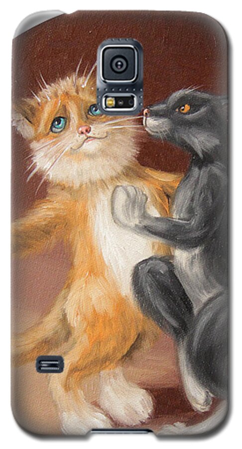 Love Galaxy S5 Case featuring the painting The painting About Love by Victor Molev