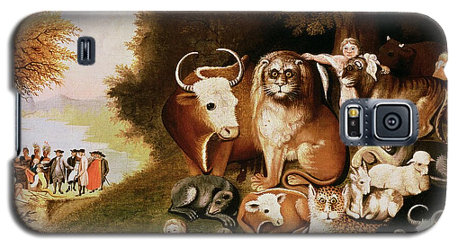 The Galaxy S5 Case featuring the painting The Peaceable Kingdom by Edward Hicks