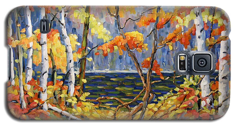 Art Galaxy S5 Case featuring the painting The Pool after Thompson by Prankearts by Richard T Pranke