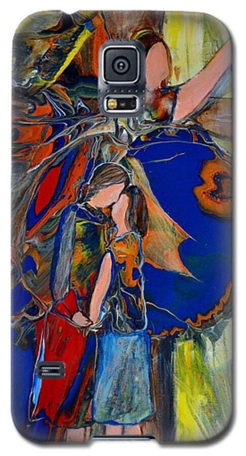 Cross Galaxy S5 Case featuring the painting The Power of Forgiveness by Deborah Nell