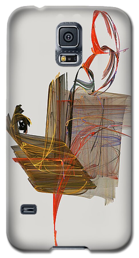 Rooster Galaxy S5 Case featuring the digital art The Proud Rooster by Jackie Mueller-Jones