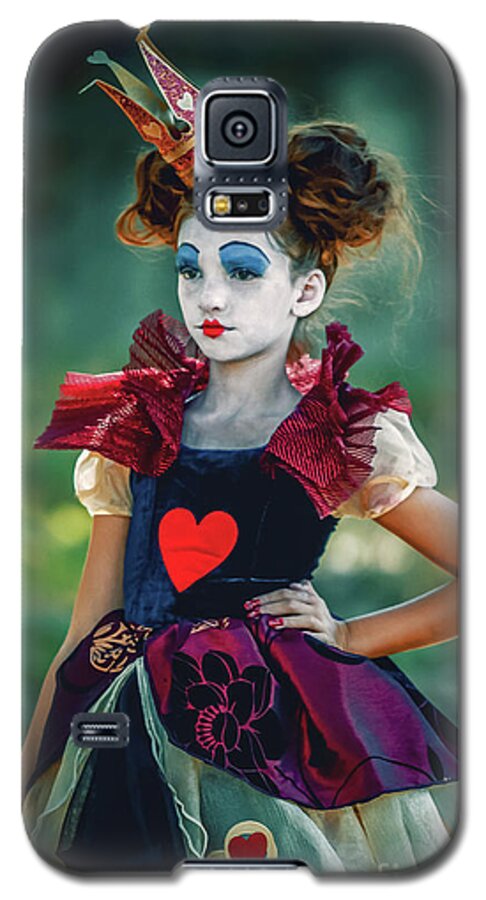 Art Galaxy S5 Case featuring the photograph The Queen of Hearts Alice in Wonderland by Dimitar Hristov