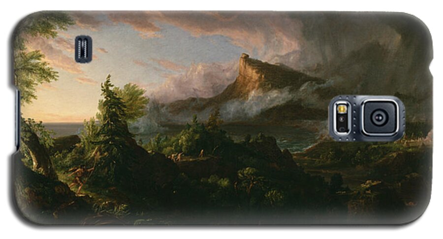 Thomas Cole Galaxy S5 Case featuring the painting The Savage State by Thomas Cole