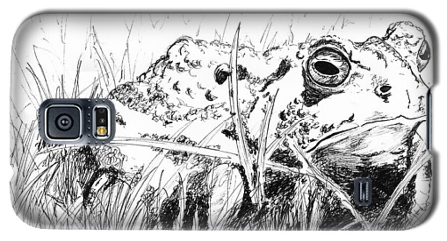 Toad Galaxy S5 Case featuring the drawing The Stalwart Old Toad by Andrew Gillette