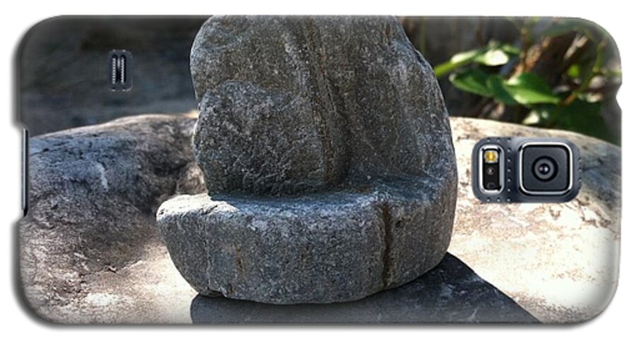 Rock Galaxy S5 Case featuring the photograph The Stone by Emily Page