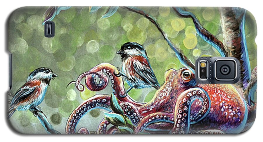 Octopus Galaxy S5 Case featuring the painting The Stray by Lachri