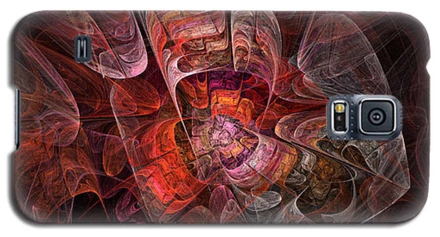 Abstract Galaxy S5 Case featuring the digital art The Third Voice - Fractal Art by Nirvana Blues
