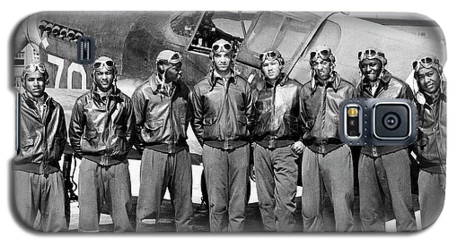 The Tuskegee Airmen Circa 1943 Galaxy S5 Case featuring the photograph The Tuskegee Airmen circa 1943 by David Lee Guss