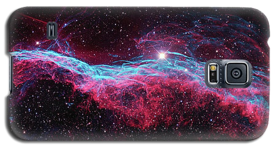 Nebula Galaxy S5 Case featuring the photograph The Veil Nebula by Eric Glaser