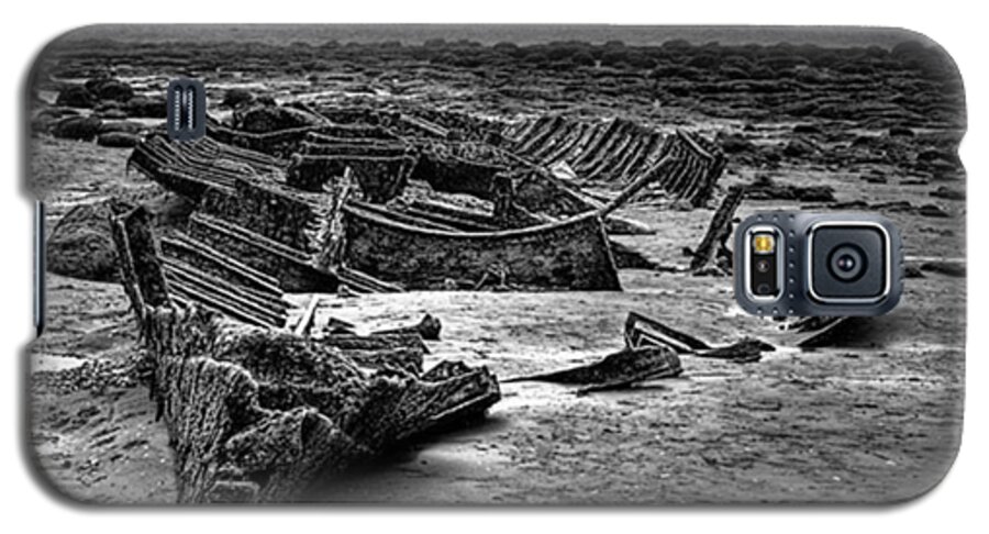 Trawler Galaxy S5 Case featuring the photograph The Wreck Of The Steam Trawler by John Edwards