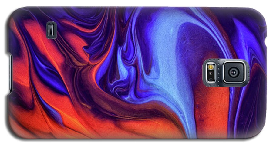 Abstract Galaxy S5 Case featuring the painting This Too Shall Pass by Patti Schulze