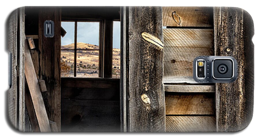 Cabin Galaxy S5 Case featuring the photograph Through Cabin Window by Denise Bush