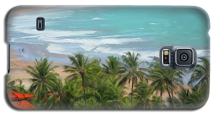 Bridge Galaxy S5 Case featuring the digital art Tiabia, Brazil Beach by Dale Turner