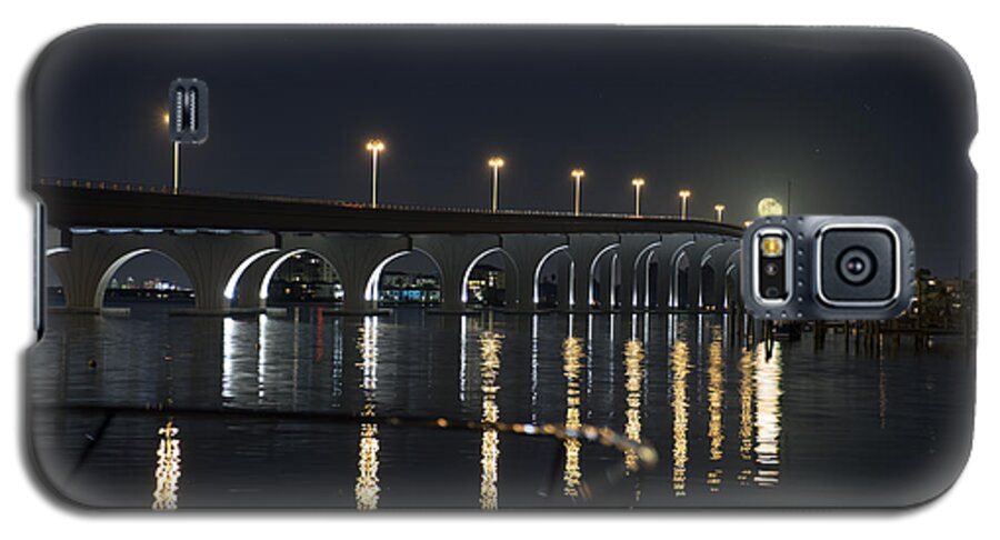 Bridge Galaxy S5 Case featuring the photograph Tierra Verde Bridge by David Ralph Johnson