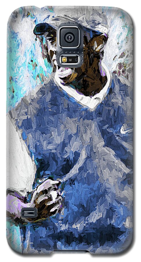 Tiger Woods Galaxy S5 Case featuring the photograph Tiger Says Digital Painting Golf by David Haskett II
