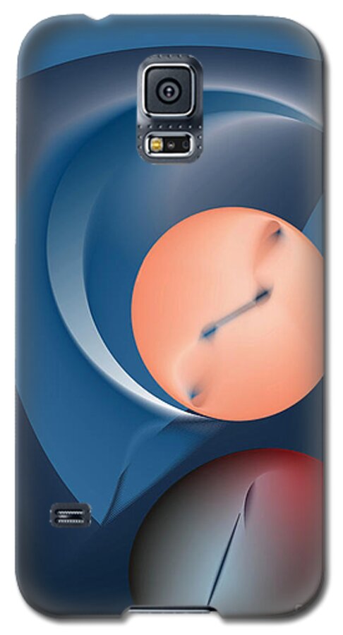 Peculiar Galaxy S5 Case featuring the digital art Time Is A Peculiar Game by Leo Symon