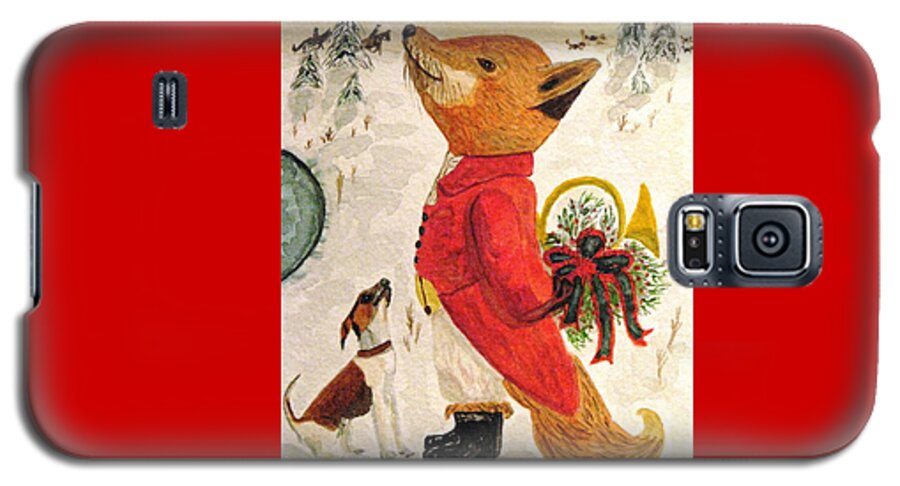 Foxhunting Galaxy S5 Case featuring the painting Tis The Season by Angela Davies