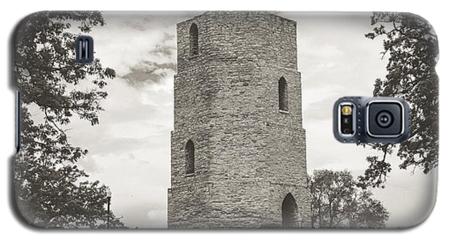 Beloit Historical Stone Water Tower Rock County Wisconsin History Art Landscape Fine City Love Life Beauty Beautiful Rich Community Galaxy S5 Case featuring the photograph Top of the Hill by Viviana Nadowski