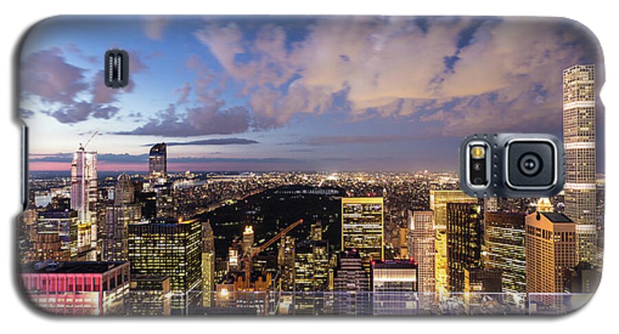 America Galaxy S5 Case featuring the photograph Top of the Rock view in New York city by Didier Marti