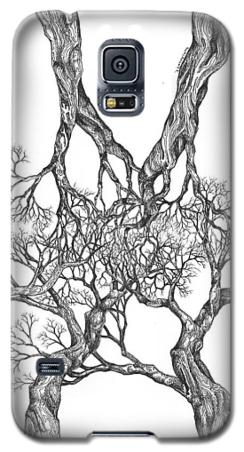 Tree Digital Art Digital Art Digital Art Galaxy S5 Case featuring the digital art Tree 12 by Brian Kirchner