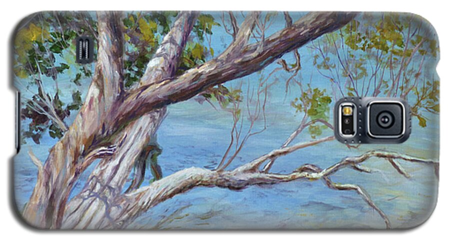 Old Whither Tree Galaxy S5 Case featuring the painting Tree at Islamorada Key by Deborah Smith