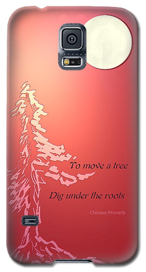 Digital Painting Galaxy S5 Case featuring the digital art Tree Proverb by Kae Cheatham