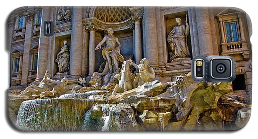 Trevi Fountain Galaxy S5 Case featuring the photograph Trevi Fountain from Right Side by Harry Spitz