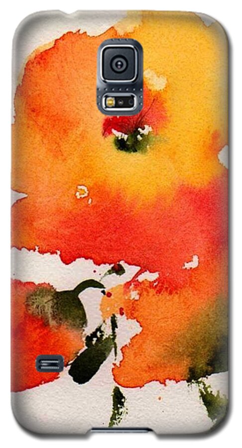 Floral Galaxy S5 Case featuring the painting Trio by Anne Duke