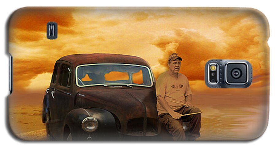 1948 Galaxy S5 Case featuring the photograph Trippin' With My '48 Austin A40 by Vivian Martin