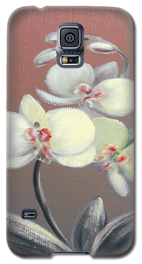 Original Galaxy S5 Case featuring the painting Tropical Elegance 3 by Gina De Gorna