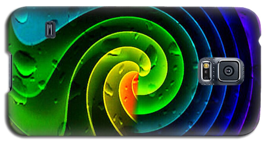 Abstract Galaxy S5 Case featuring the photograph Tropical Rain by Kathy Kelly