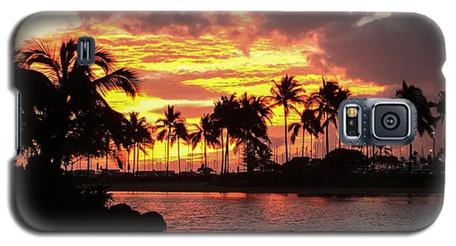Sunset Galaxy S5 Case featuring the photograph Tropical Sunset by Kimberly Blom-Roemer
