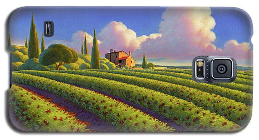 Tuscany Galaxy S5 Case featuring the painting Tuscan Summer by Robin Moline