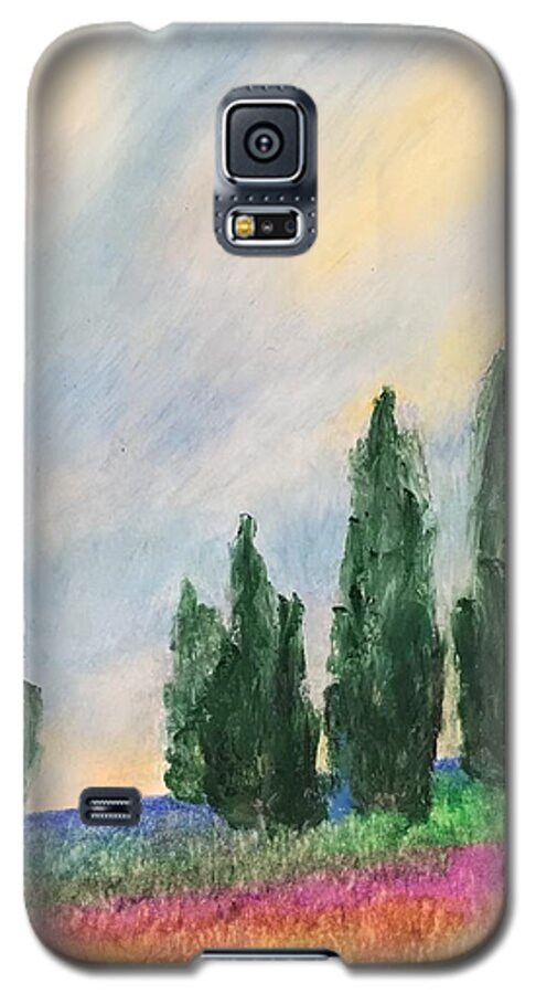 Tuscany Galaxy S5 Case featuring the pastel Tuscany Dream by Norma Duch