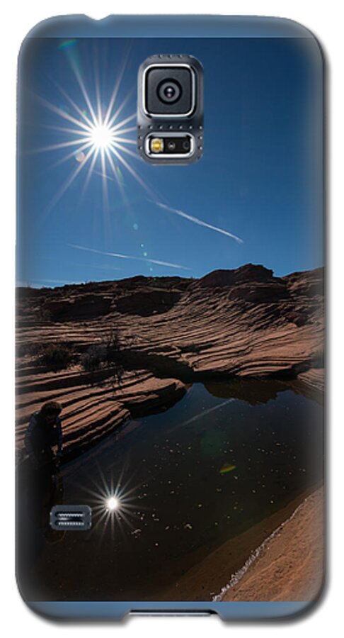Abstract Galaxy S5 Case featuring the photograph Twin Stars Reflection by Art Atkins