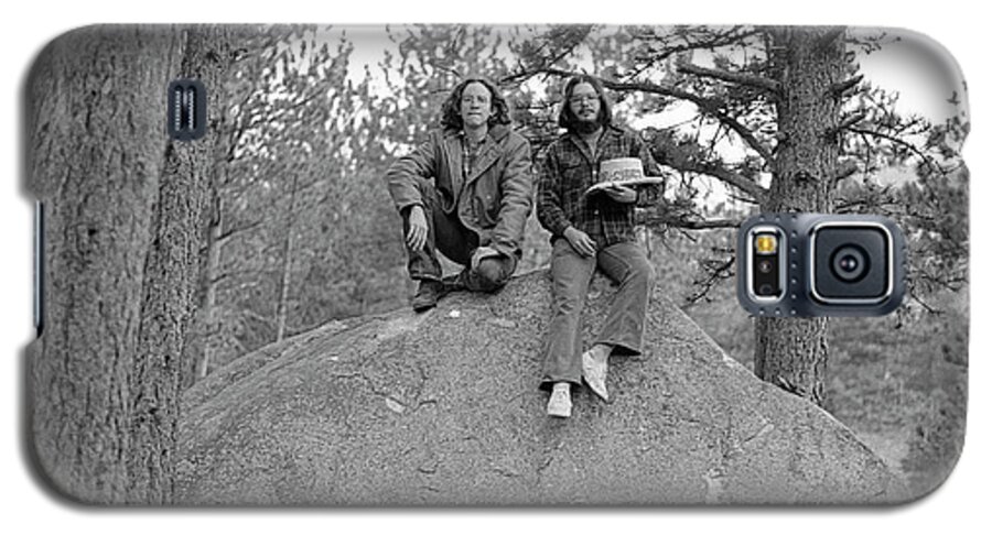 American West Galaxy S5 Case featuring the photograph Two Men on a Boulder in the American West, 1972 by Jeremy Butler