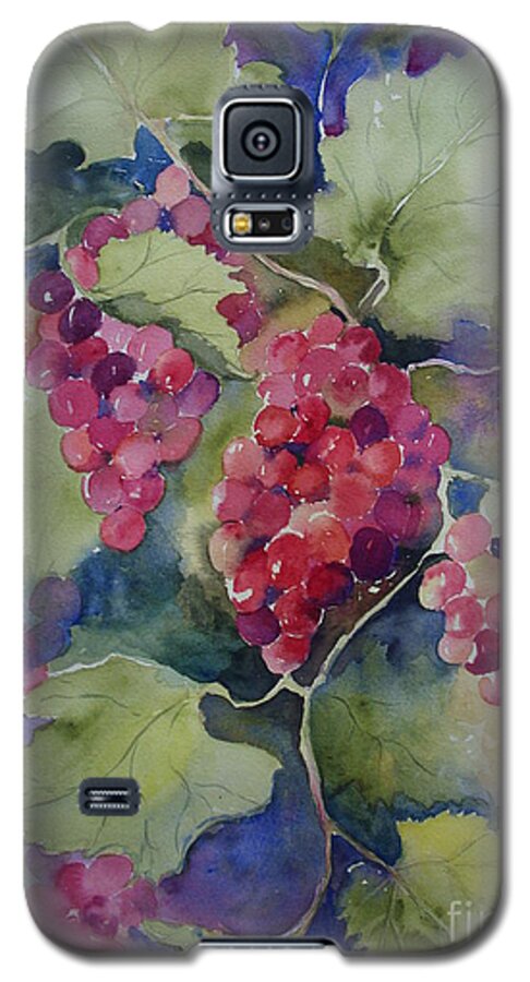 Grapevine Galaxy S5 Case featuring the painting Under the Arbor by Sandra Strohschein