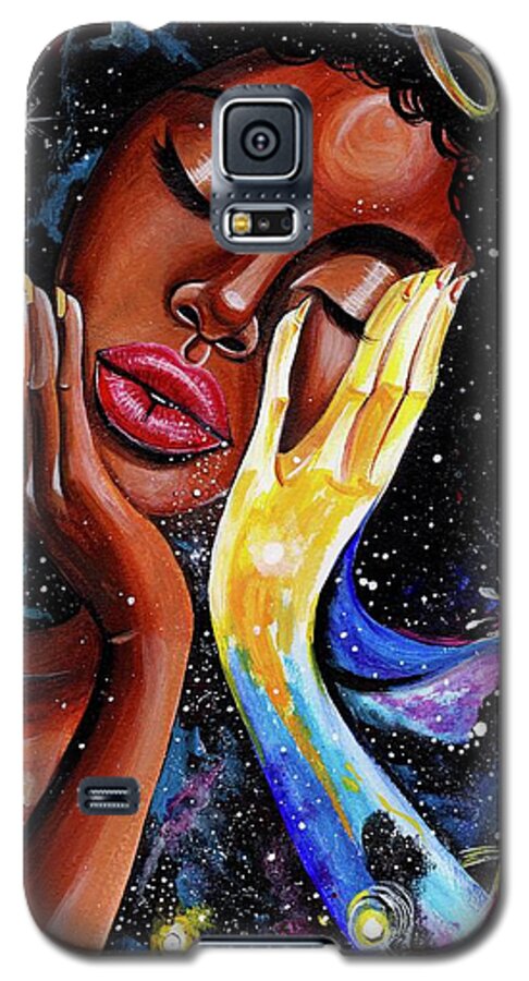 Universe Galaxy S5 Case featuring the painting Unlocked U.Never.See.All by Artist RiA