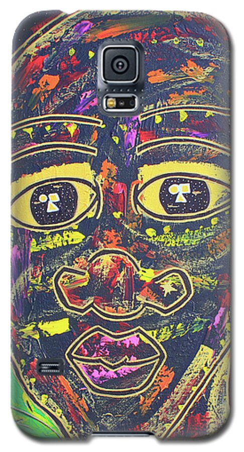 Painting - Acrylic Galaxy S5 Case featuring the painting Untitled II by Odalo Wasikhongo
