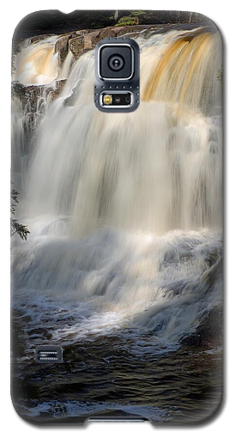 Goseberry Falls State Park Galaxy S5 Case featuring the photograph Upper Falls Gooseberry River 2 by Larry Ricker