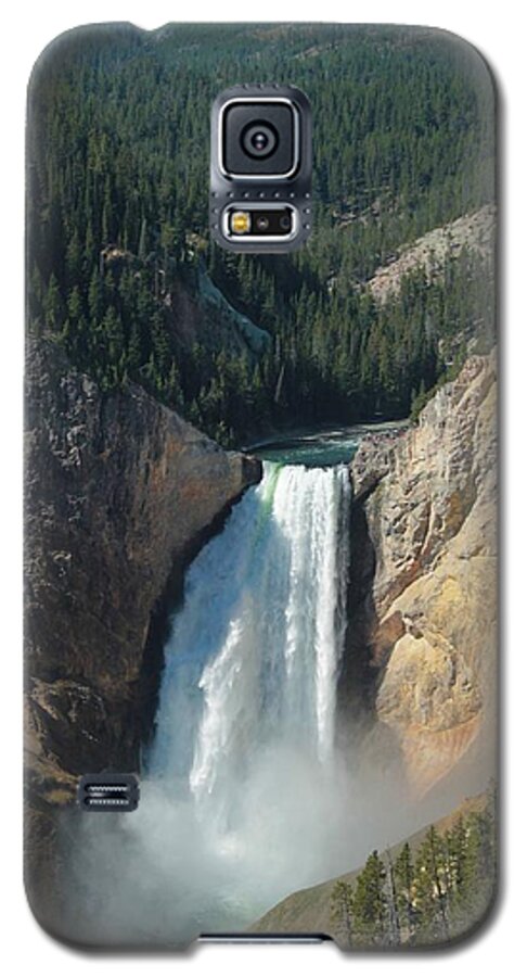 Upper Falls Yellowstone Galaxy S5 Case featuring the photograph Upper Falls, Yellowstone River by Christopher J Kirby