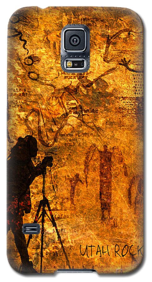 Ezpixels.com Galaxy S5 Case featuring the photograph Utah Rock Art Montage by Marianne Jensen