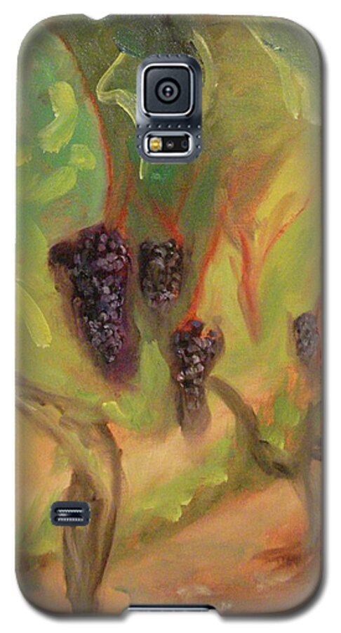 Valhalla Galaxy S5 Case featuring the painting Valhalla Vineyard by Donna Tuten