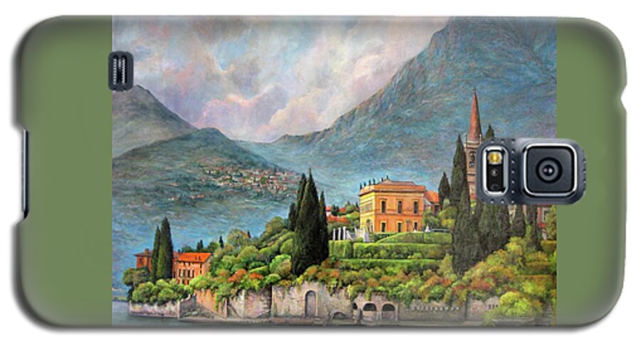 Varenna Italy Galaxy S5 Case featuring the painting Varenna Italy by Donna Tucker