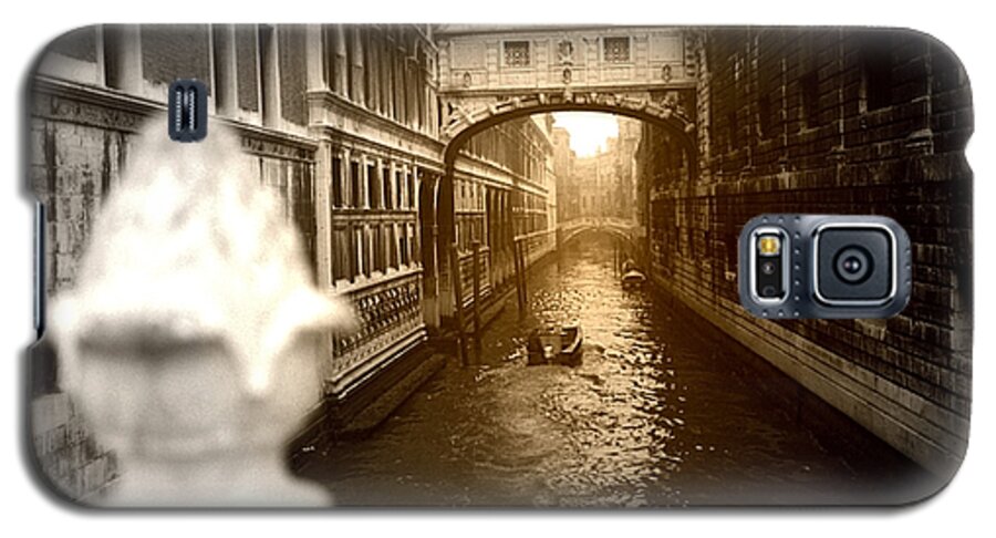 Architectural Galaxy S5 Case featuring the photograph Venice canal with sunlight by Emanuel Tanjala