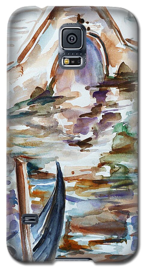 Watercolor Galaxy S5 Case featuring the painting Venice Impression I by Xueling Zou