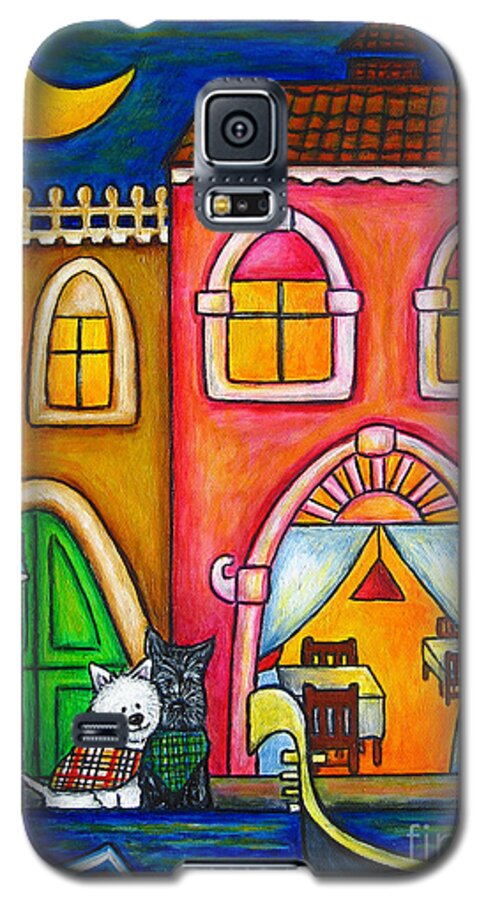 Venice Galaxy S5 Case featuring the painting Venice Valentine by Lisa Lorenz