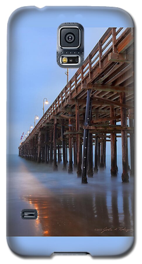 Pier Galaxy S5 Case featuring the photograph Ventura CA Pier at Dawn by John A Rodriguez